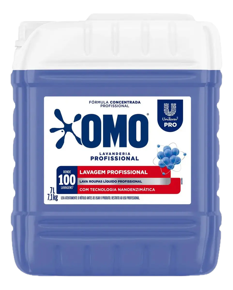 Galão de OMO Lavanderia Profissional 7 litros